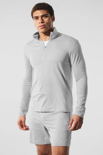 Conquer 1/4 Zip Reform Long Sleeve - Athletic Heather Grey Product Image