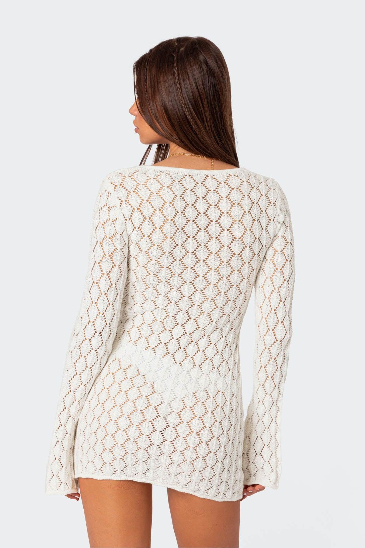 Brie Cut Out Crochet Mini Dress Product Image