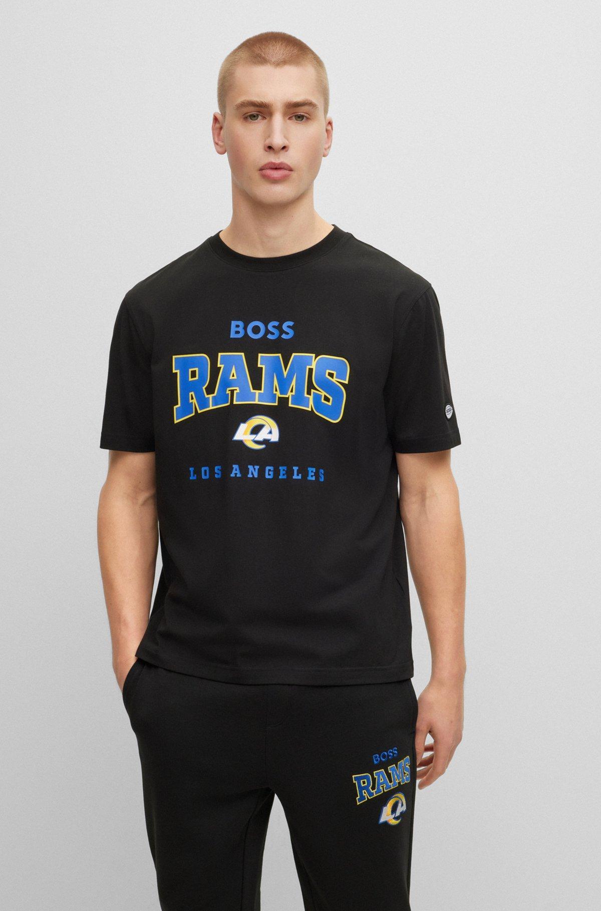 BOSS x NFL stretch-cotton T-shirt with collaborative branding Product Image