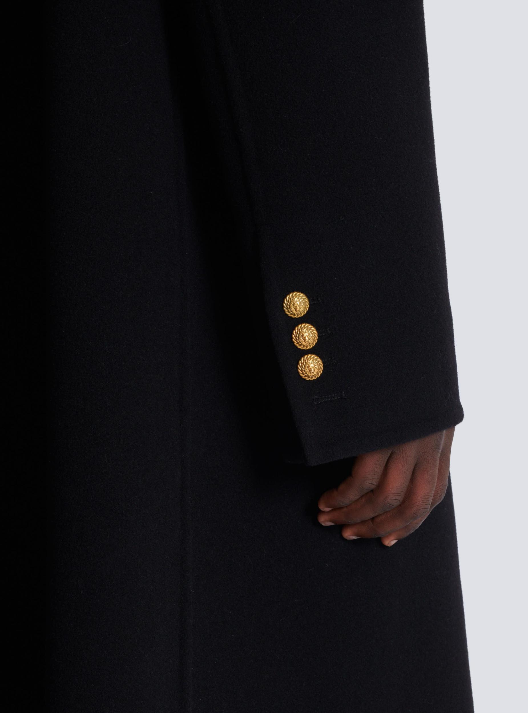 Long coat in double-faced wool Product Image