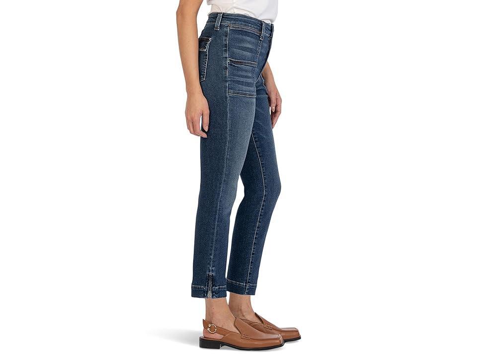 KUT from the Kloth Reese High-Rise Ankle Straight Patch Pocket in Waken (Waken) Women's Jeans Product Image