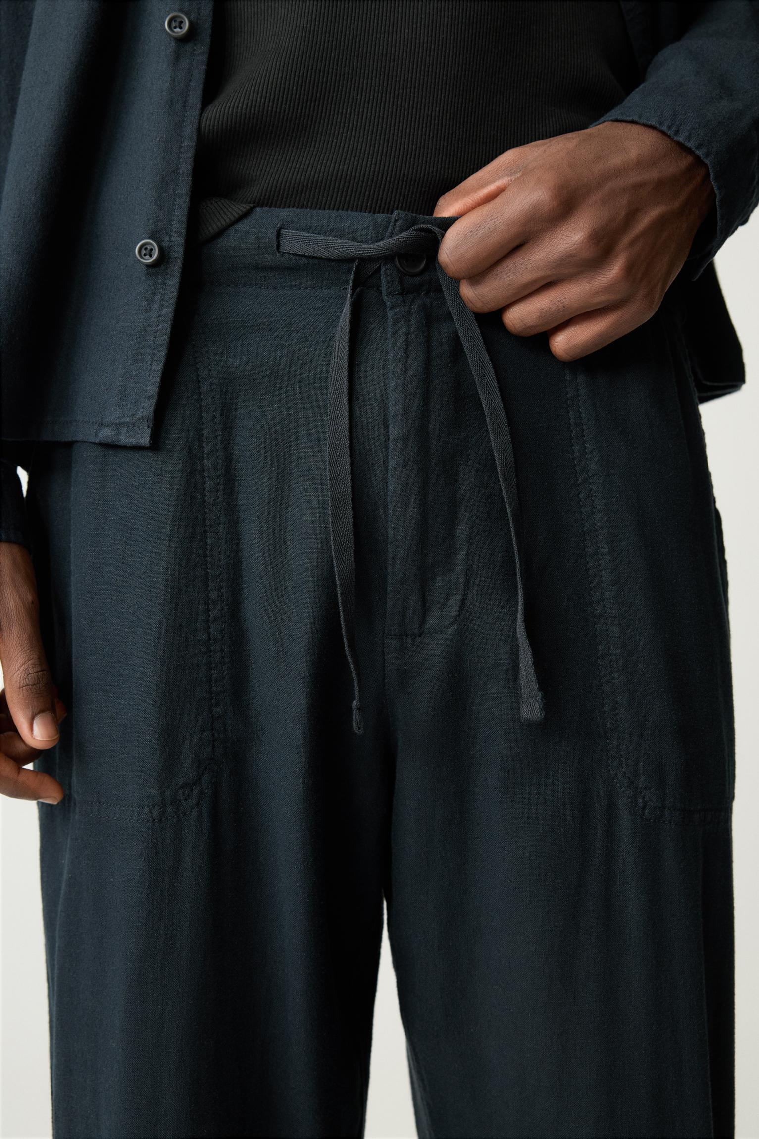 Linen blend sweatpants Product Image