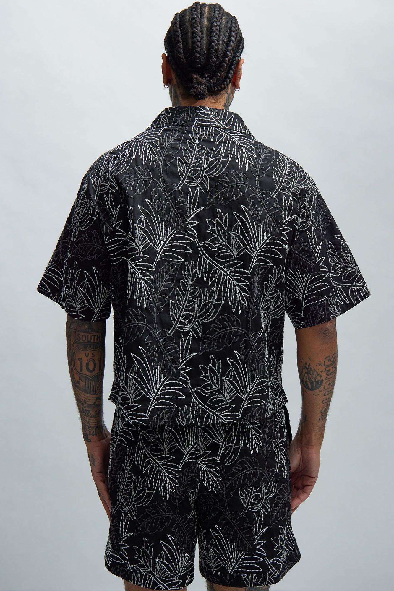 Come Thru Embroidery Shirt - Black/combo Product Image