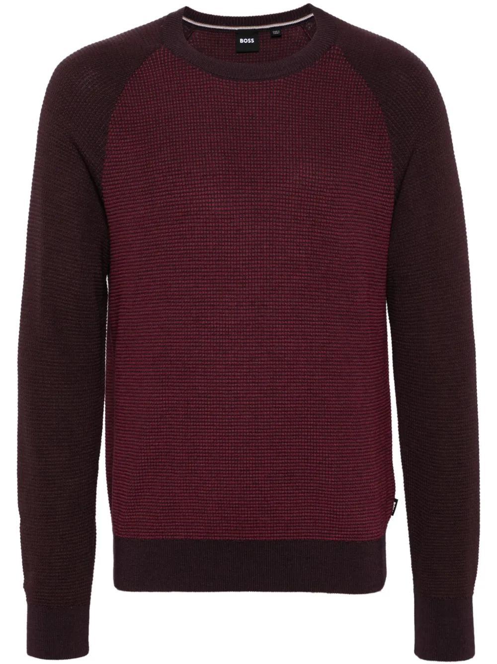 HUGO BOSS Dairon Sweatshirt In Burgunderrot Product Image