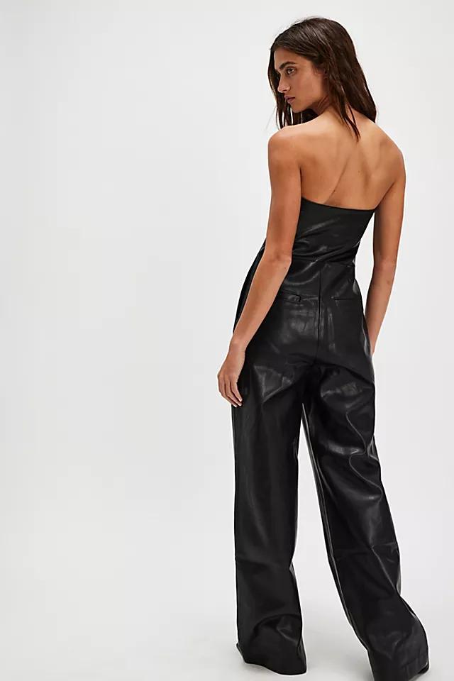 SER.O.YA Zoe Vegan Leather Jumpsuit Product Image