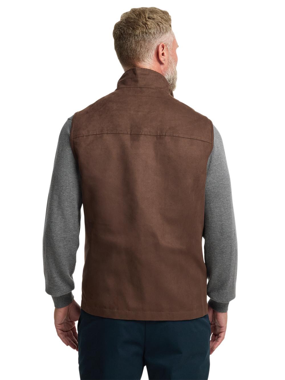Microsuede Vest - Brown Product Image