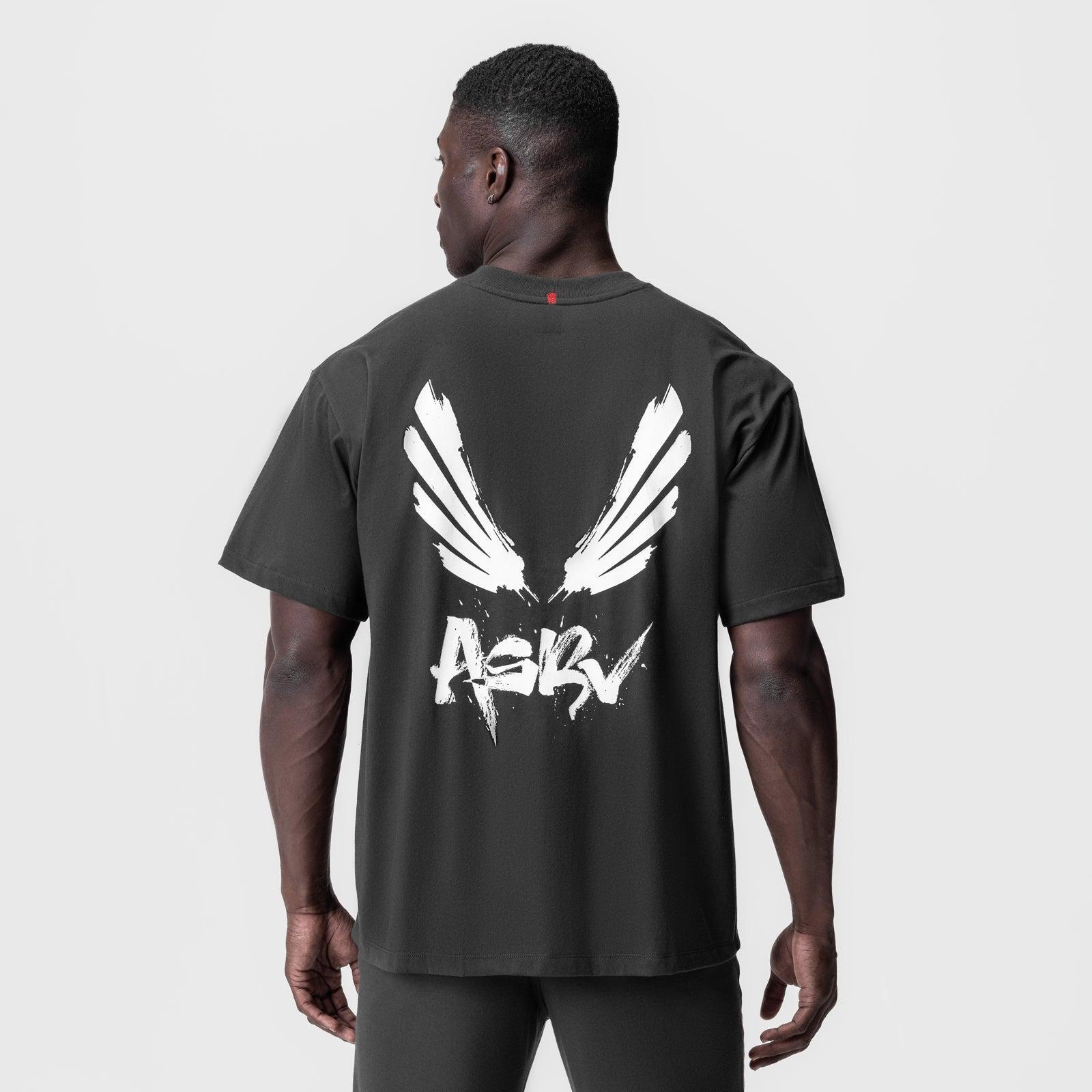 0797. Tech Essential™ Relaxed Tee - Space Grey "Brush Wings/ASRV" Product Image