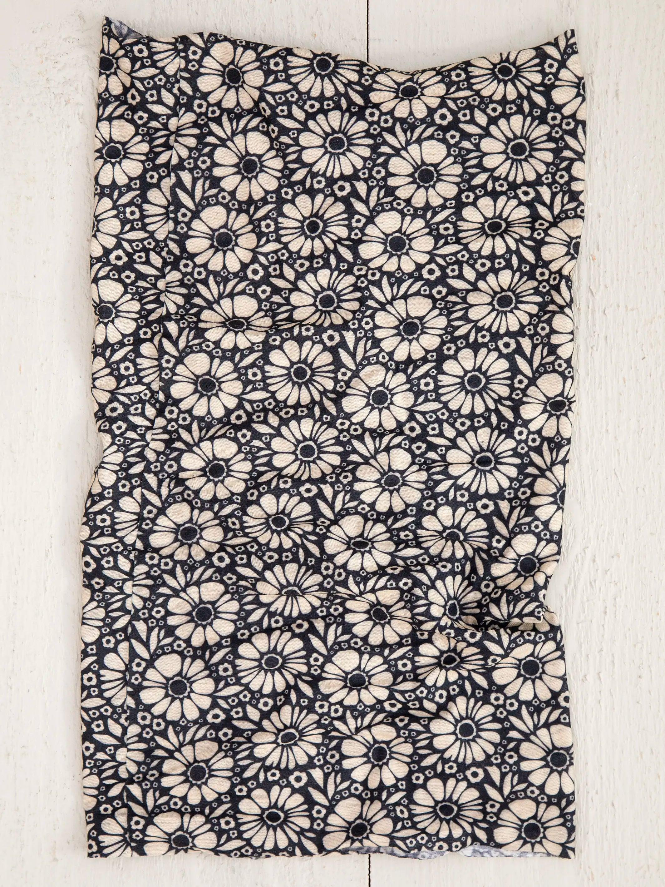 Full Boho Bandeau® Headband - Black White Daisies Product Image