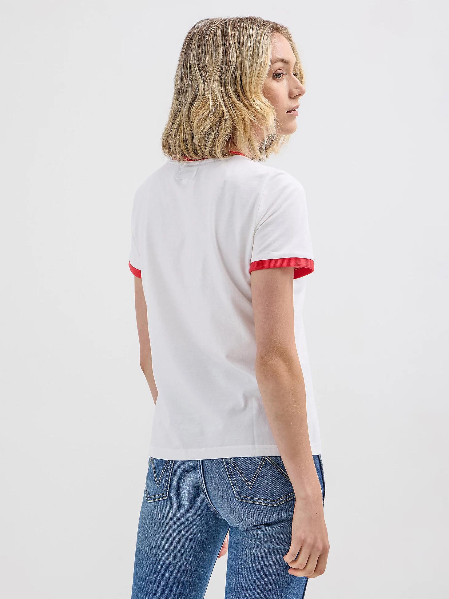 Wrangler® x Hot Wheels™ Women's Logo Ringer Tee in Bright Product Image