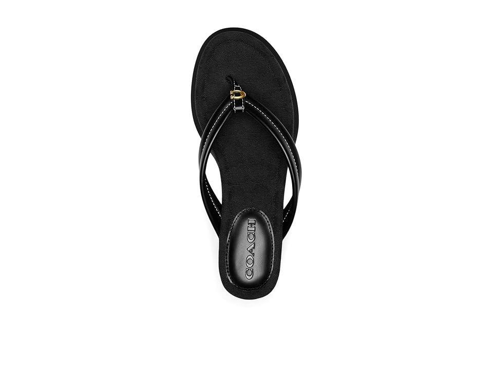 COACH Franki Flip-Flops In Signature Jacquard Women's Sandals Product Image