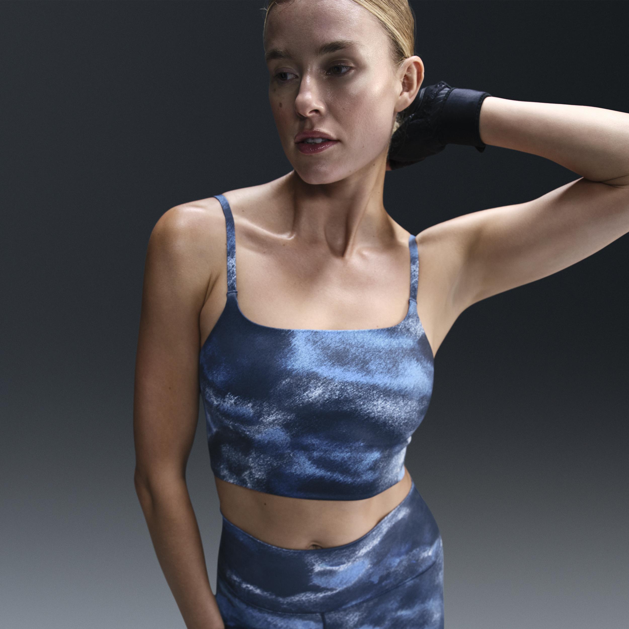 Nike One Convertible Women's Light-Support Lightly Lined Longline Printed Sports Bra Product Image