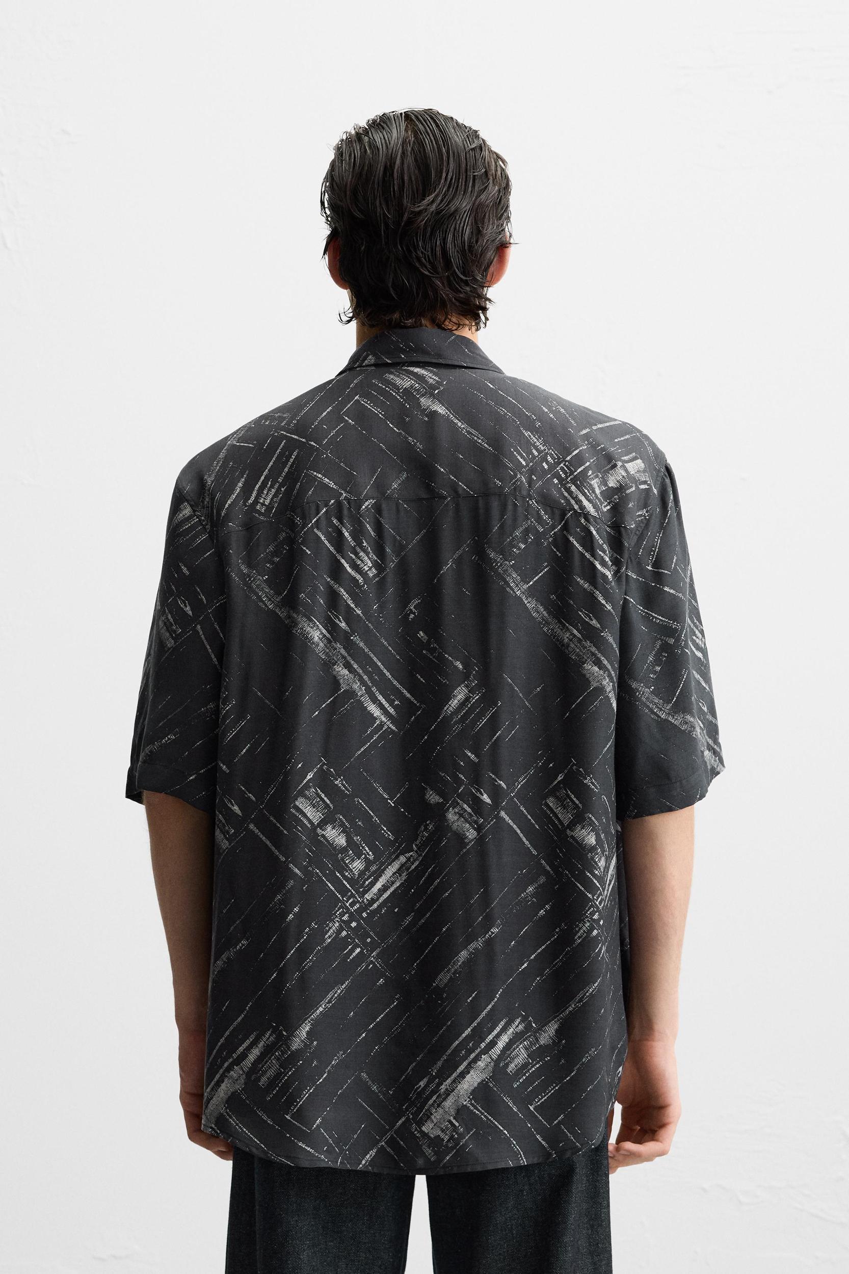 RELAXED FIT SATIN SHIRT Product Image