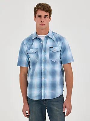 Men's Slub Cotton Plaid Shirt | Men's SHIRTS | Wrangler® Product Image