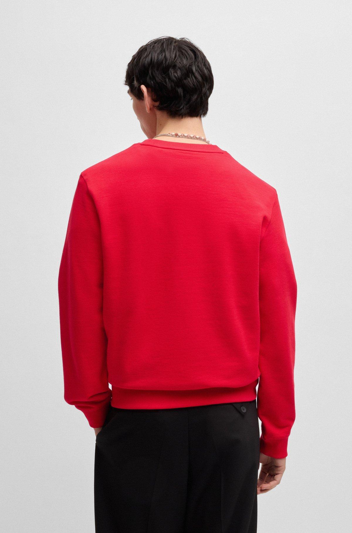 Logo-label sweatshirt in cotton terry Product Image