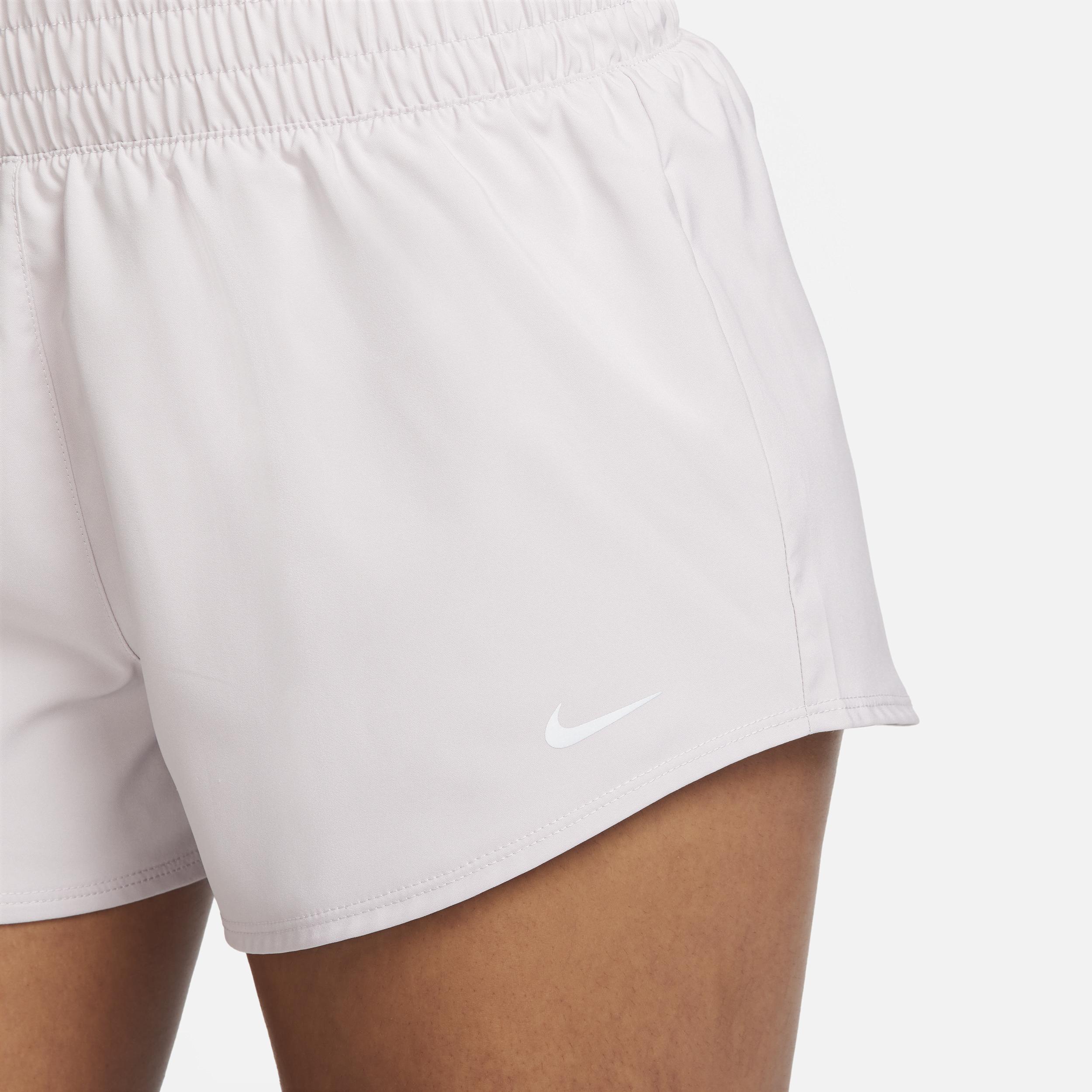 Nike Womens One Dri-FIT Mid-Rise 3 Brief-Lined Shorts Product Image