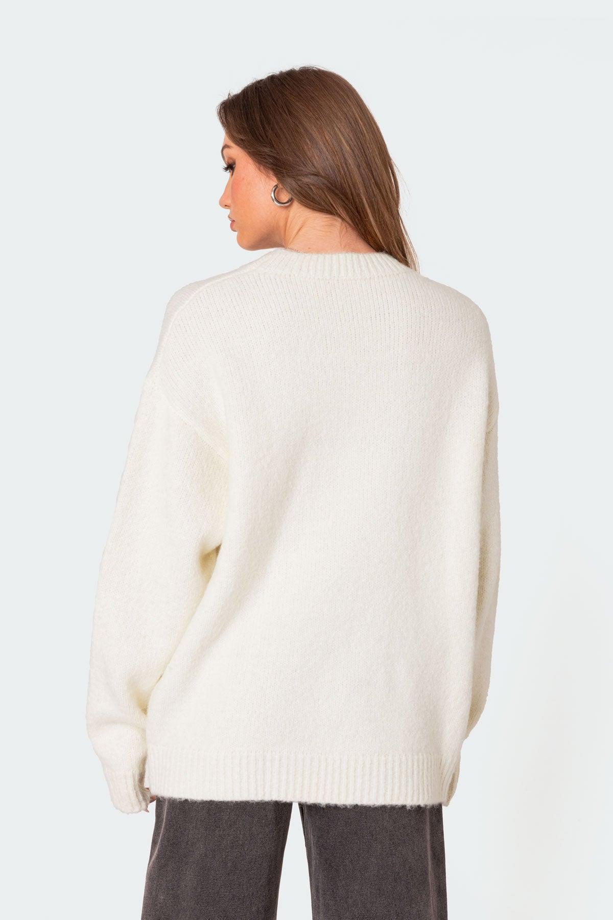 Magic 8 Oversized Chunky Knit Sweater Product Image