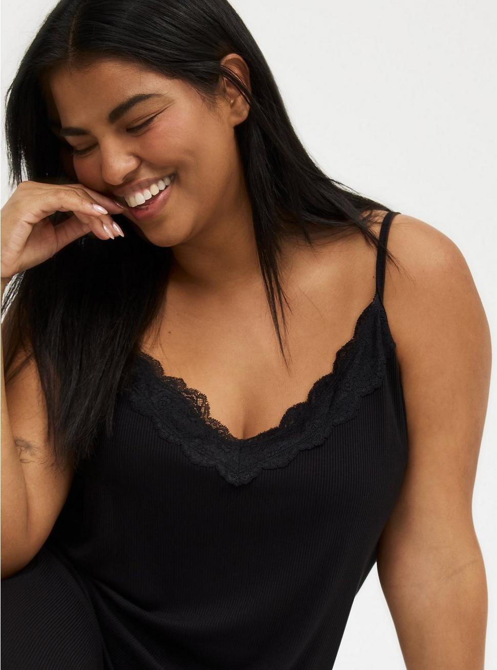 Lace Trim Midi Sleep Gown Product Image