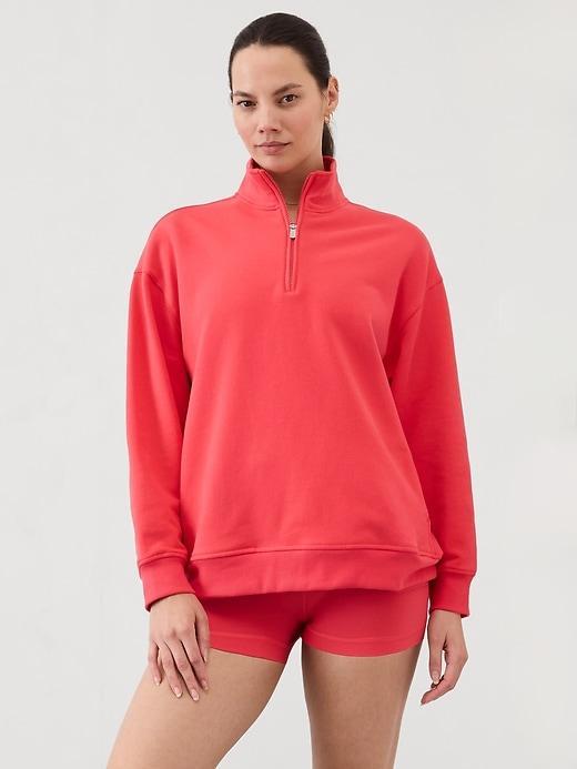 Power of She Forever Fleece 1/4 Zip Sweatshirt Product Image