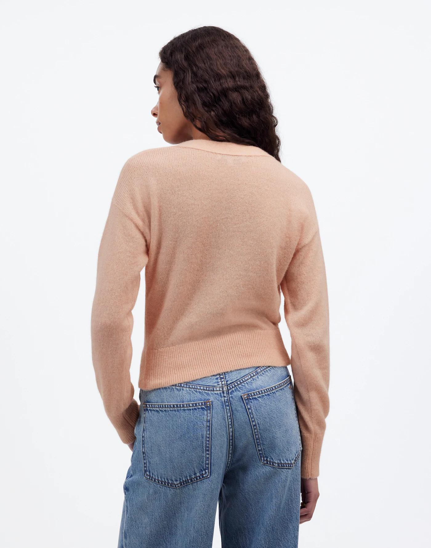 Alpaca-Blend V-Neck Cardigan Product Image