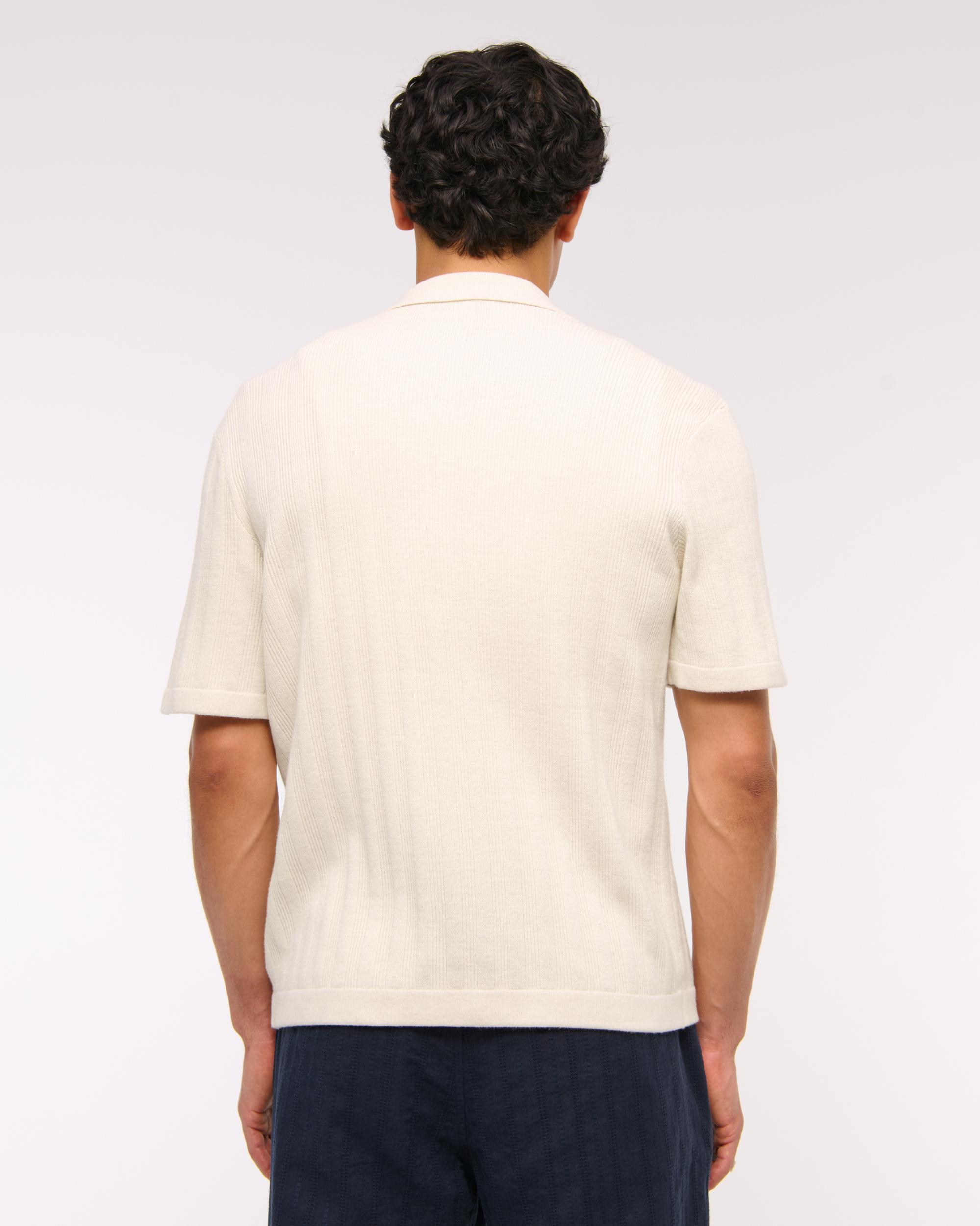 Full-Zip Sweater Polo Product Image