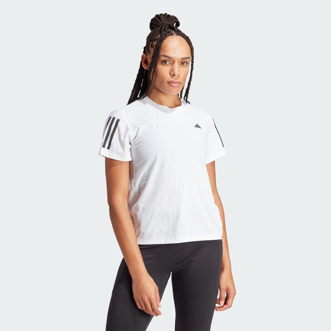 adidas Own The Run Tee White 2XS Womens Product Image