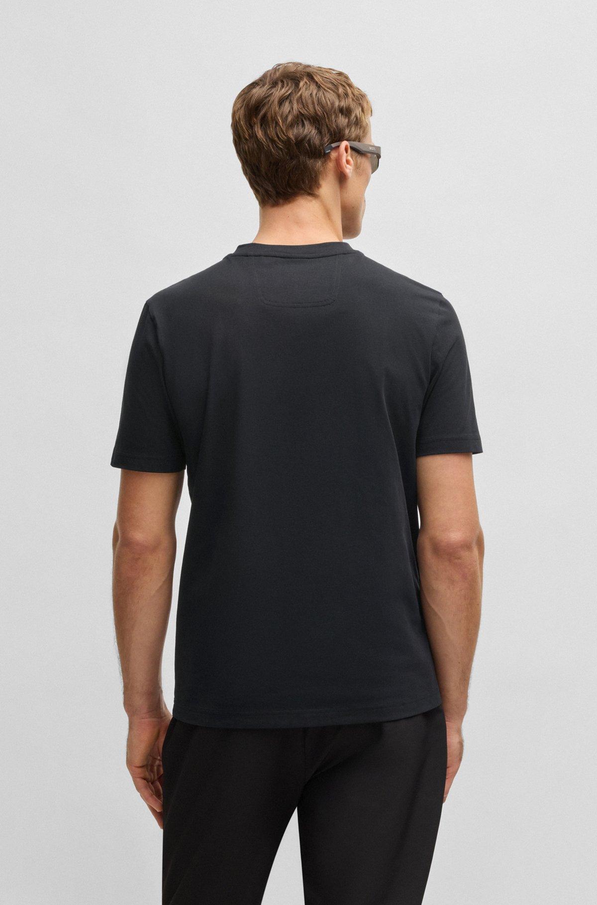 Cotton-jersey T-shirt with golf artwork and logo Product Image