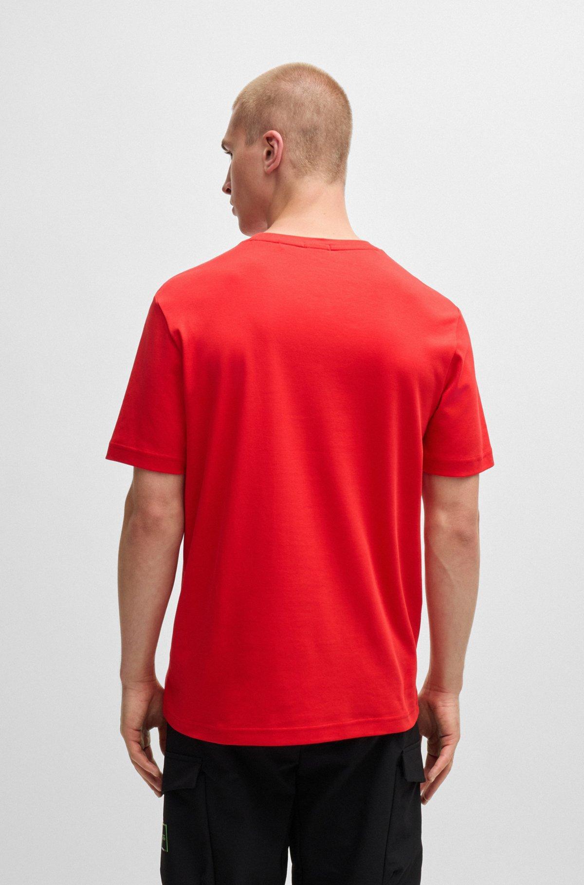 Interlock-cotton regular-fit T-shirt with seasonal artwork Product Image