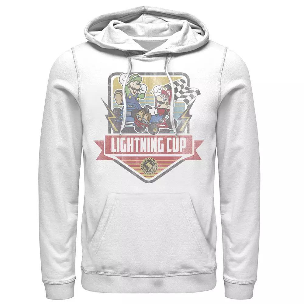 Men's Mario Kart Lightning Cup Faded Logo Hoodie,  Product Image