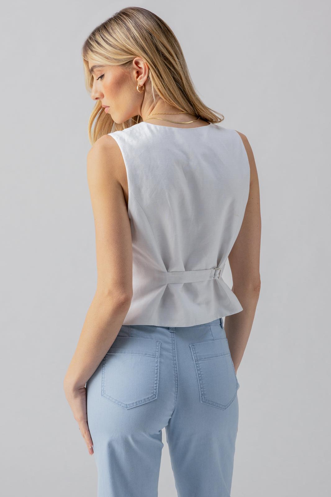 Timeless Vest- White Product Image