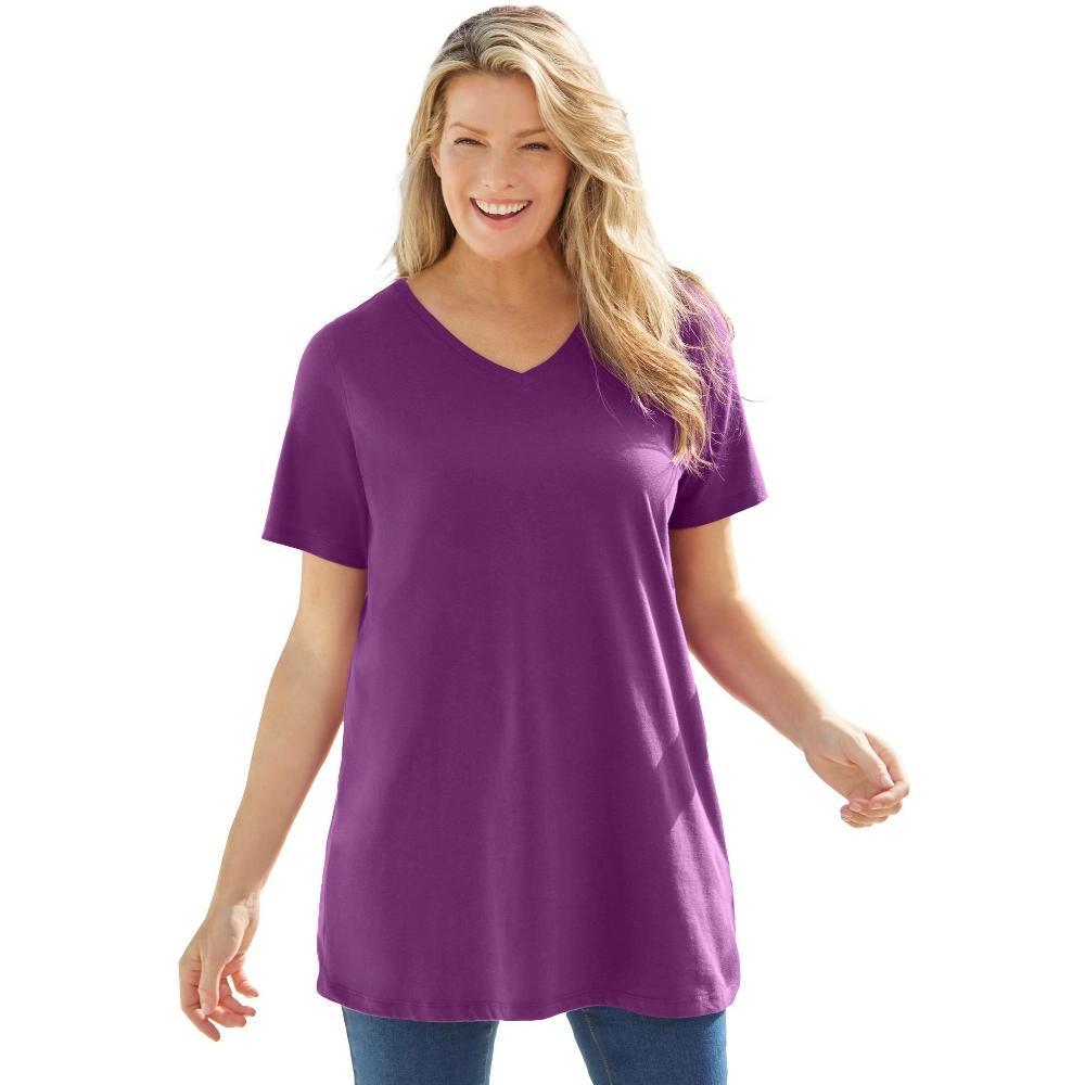 Woman Within Women's Plus Size 7-Day Layered 2-In-1 Tunic Product Image