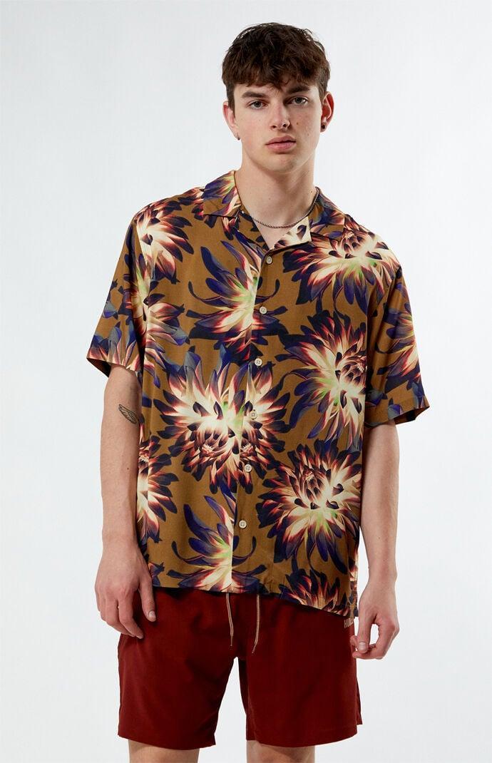 Men's Printed Camp Shirt - Product Image