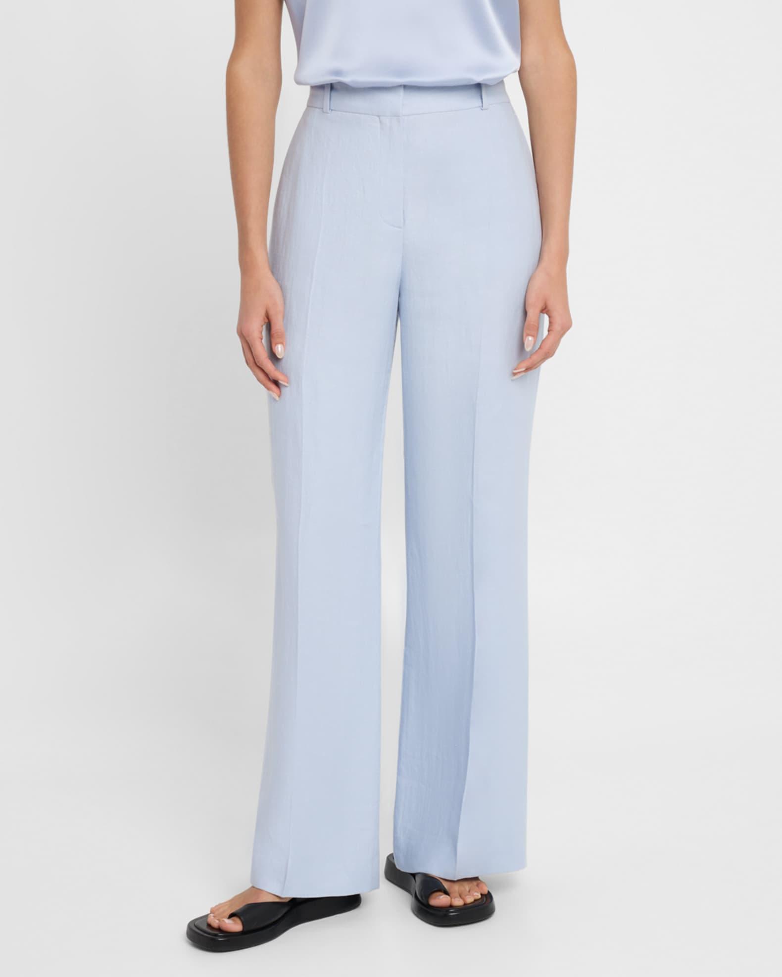 Soho Straight-Leg Linen Twill Trousers Product Image