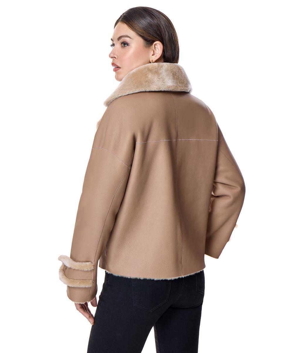 REVERSIBLE SHEARLING LAMB JACKET Product Image