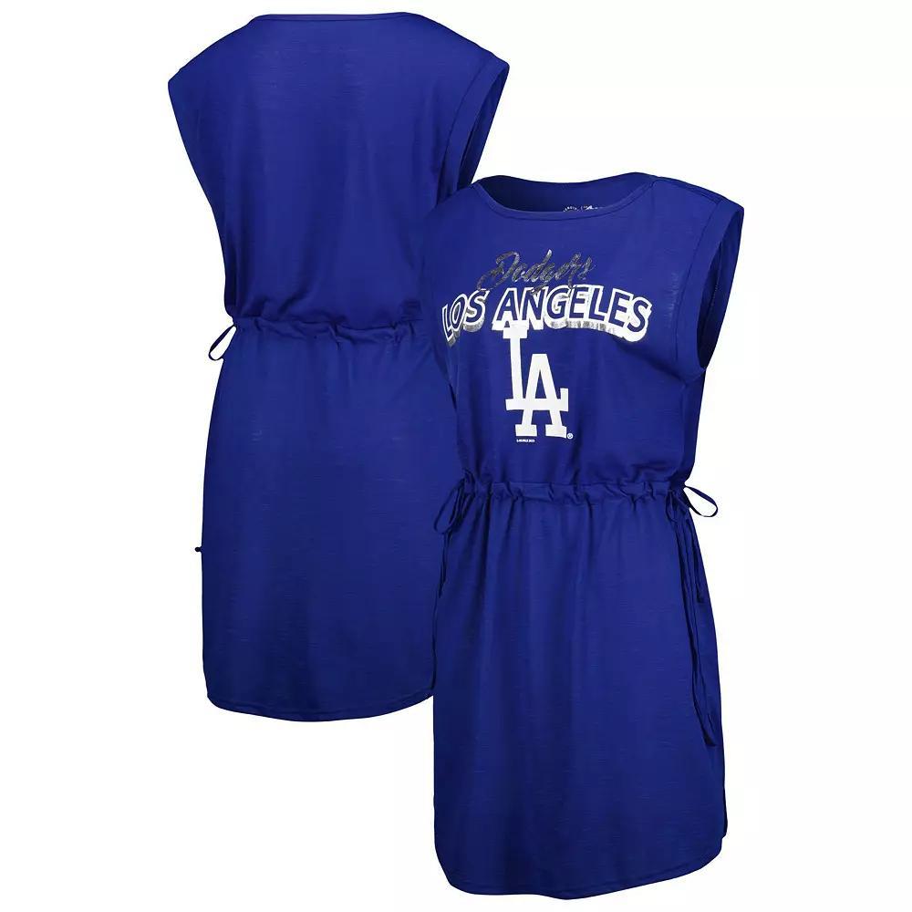 Women's G-III 4Her by Carl Banks Royal Los Angeles Dodgers G.O.A.T Swimsuit Cover-Up Dress, Size: Medium, Blue Product Image