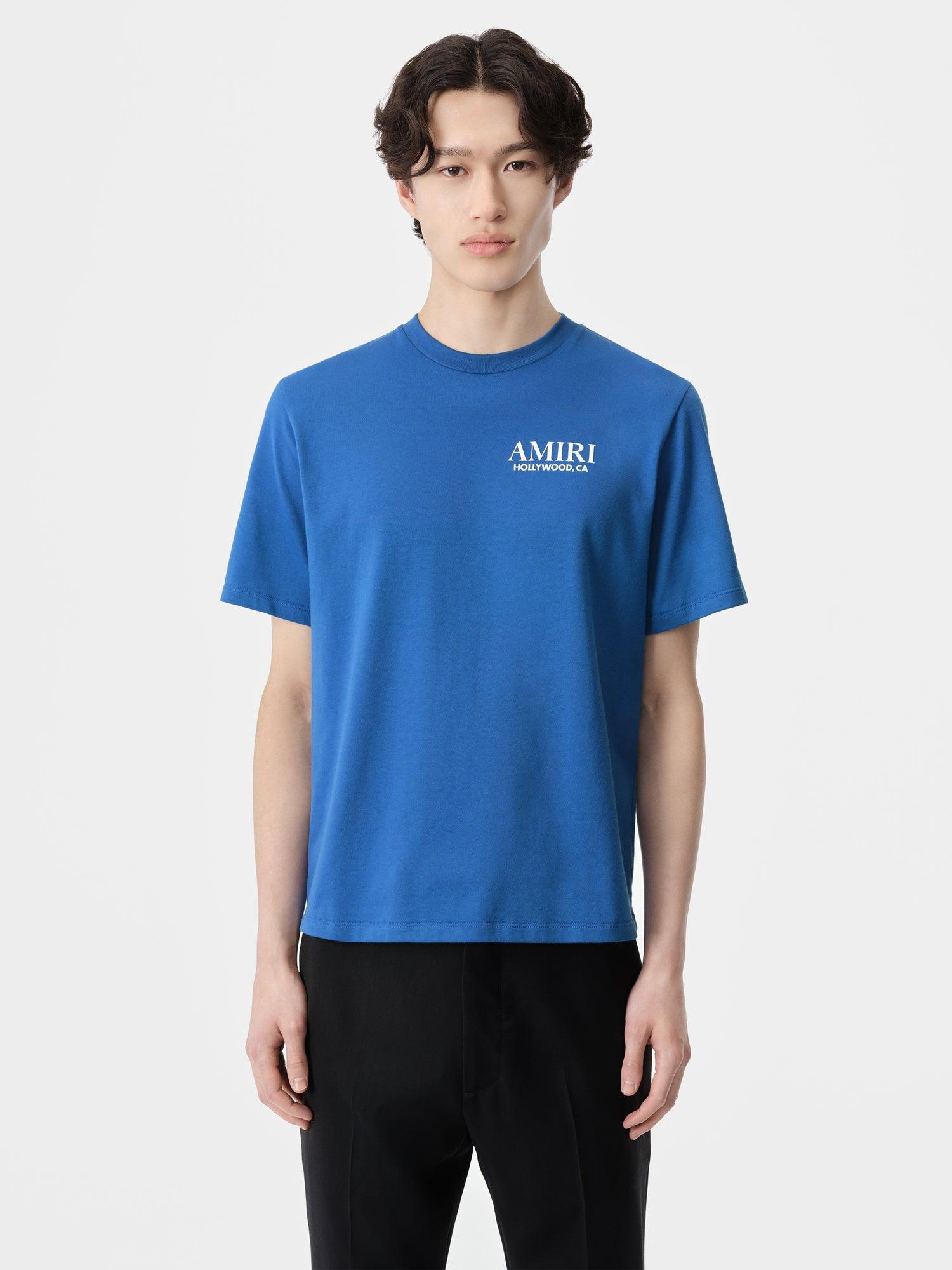BONES STACKED TEE - Blue Product Image
