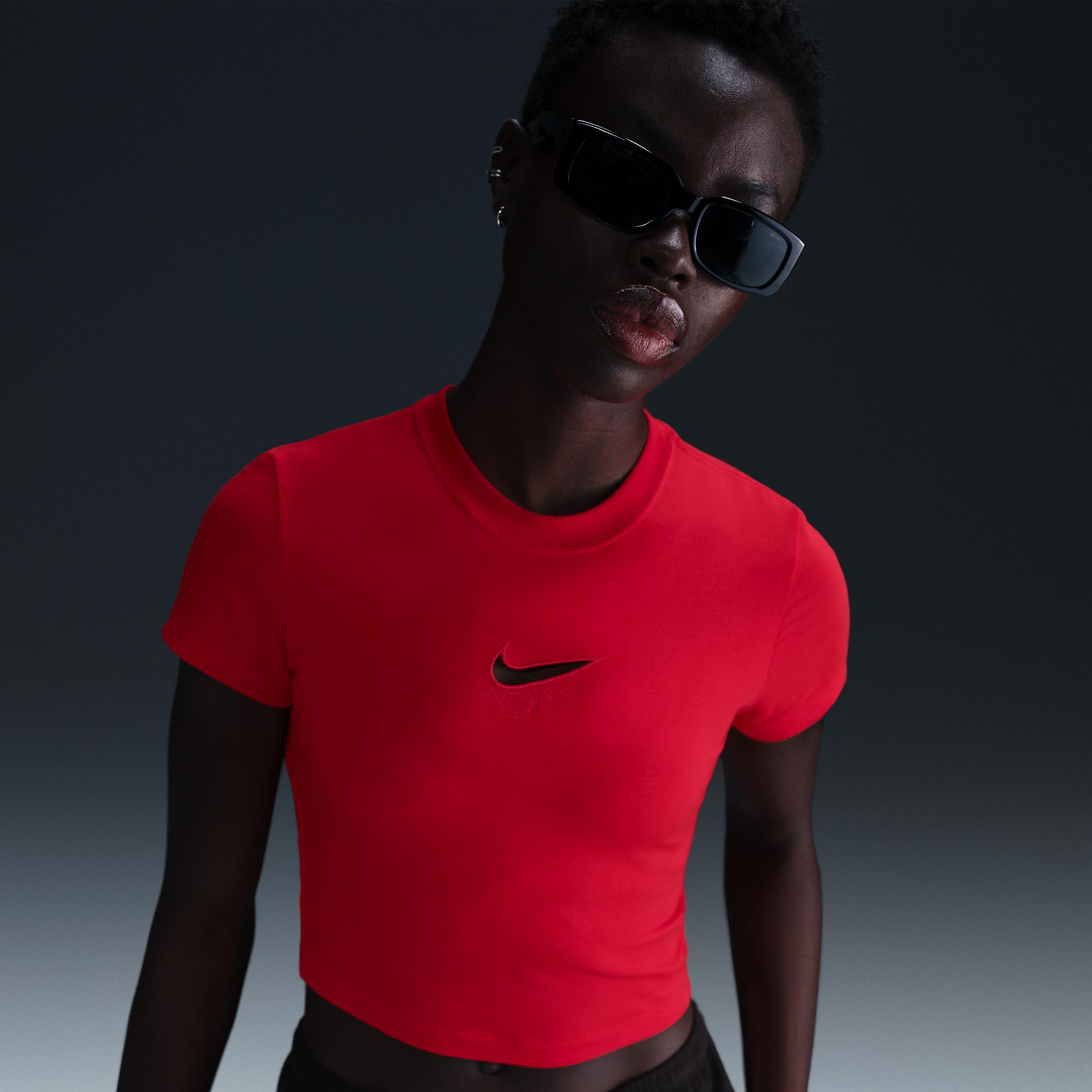 Womens Nike Sportswear Essential Slim Crop T-Shirt Product Image