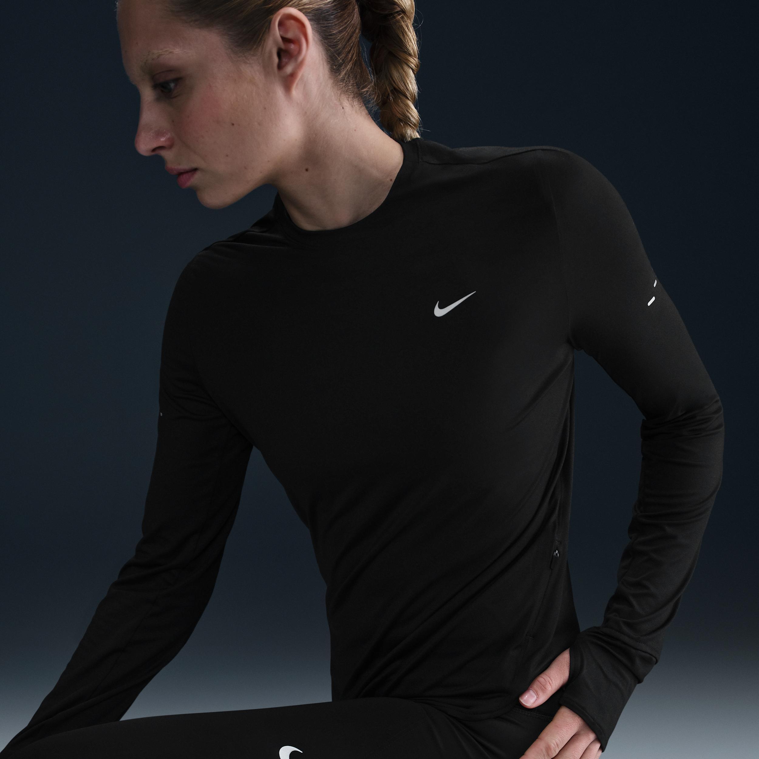 Nike Women's Swift Dri-FIT UV Long-Sleeve Crew-Neck Running Top Product Image