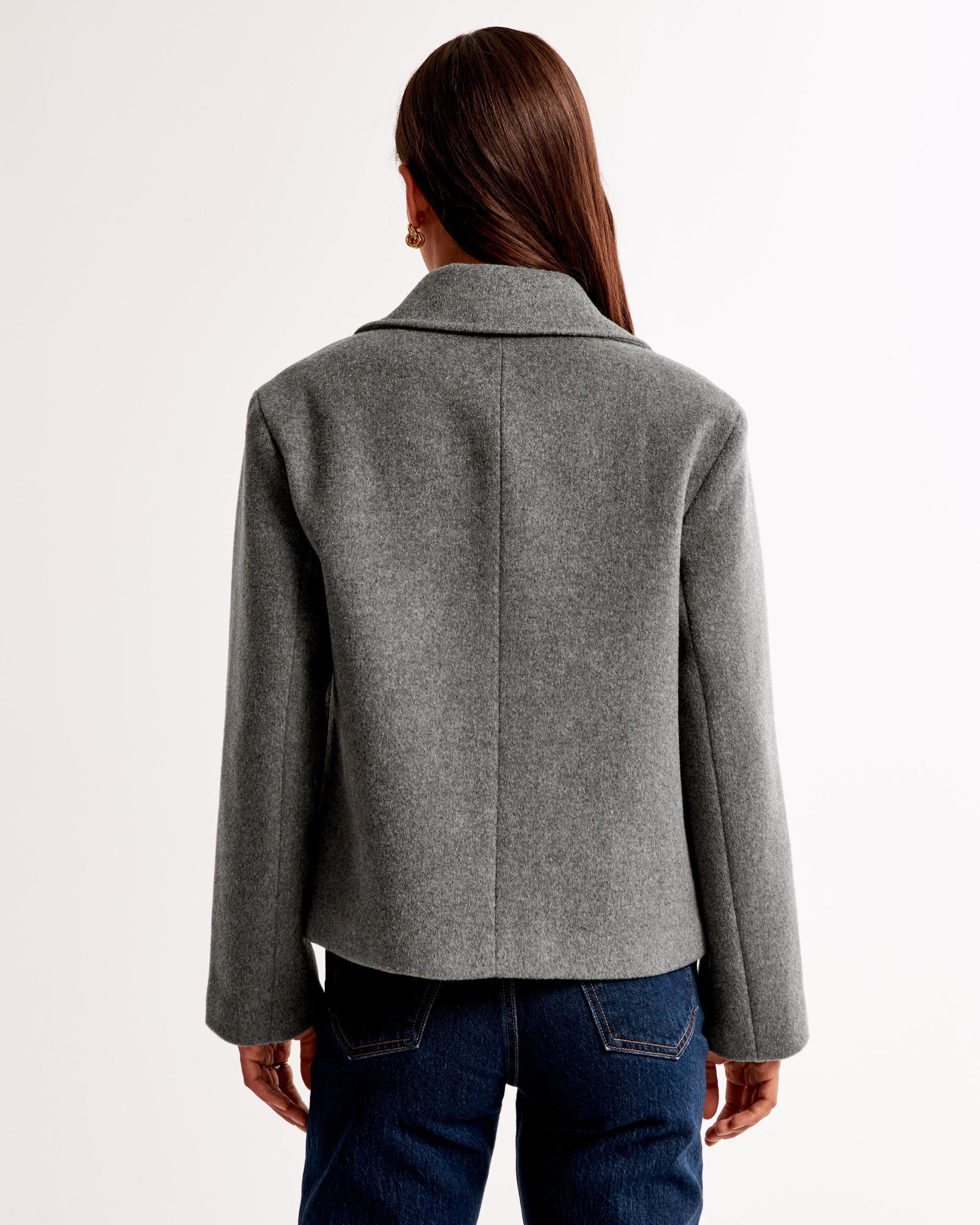Short Wool-Blend Coat Product Image