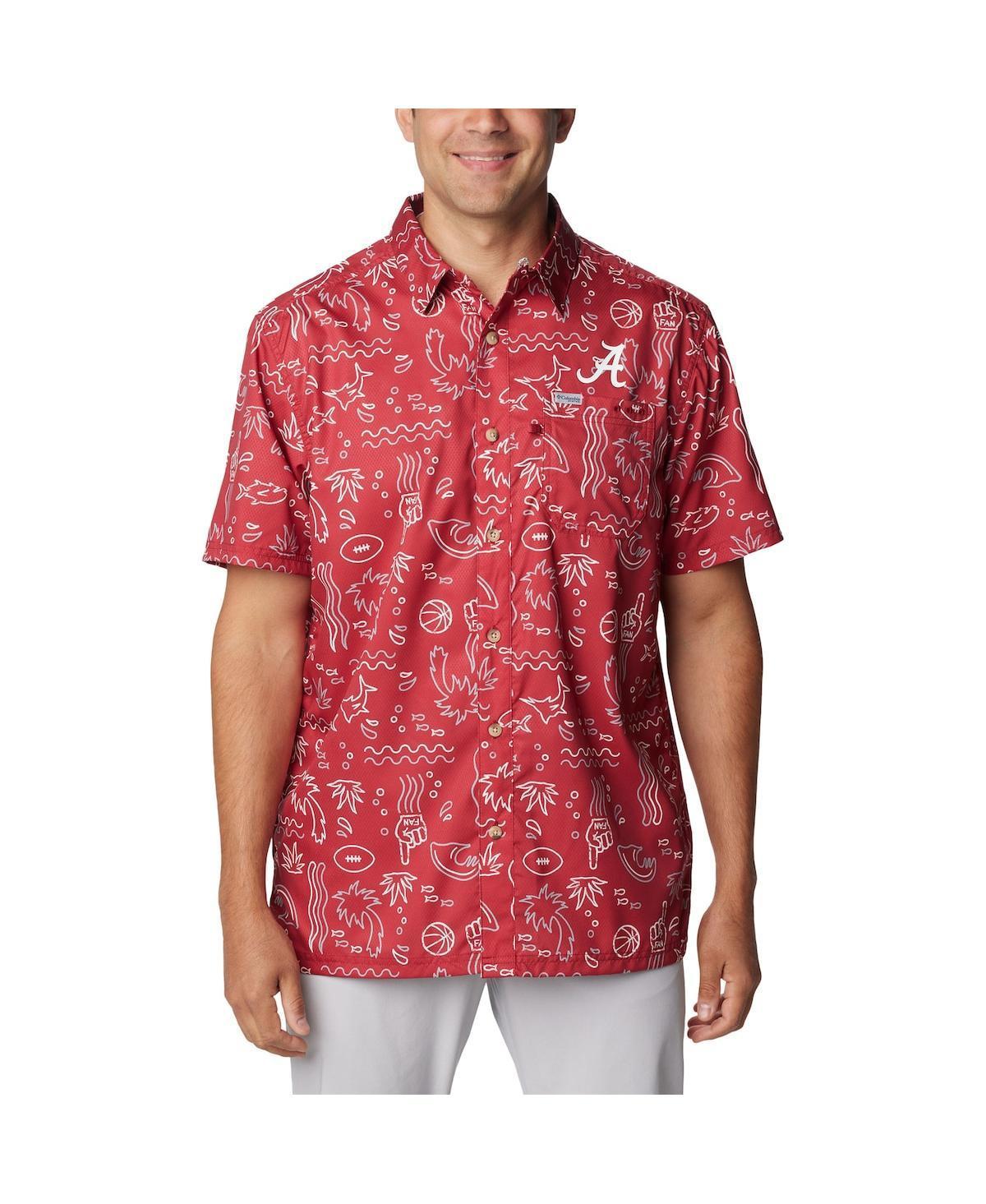 Columbia Mens Collegiate PFG Super Slack Tide Shirt - Alabama- Product Image