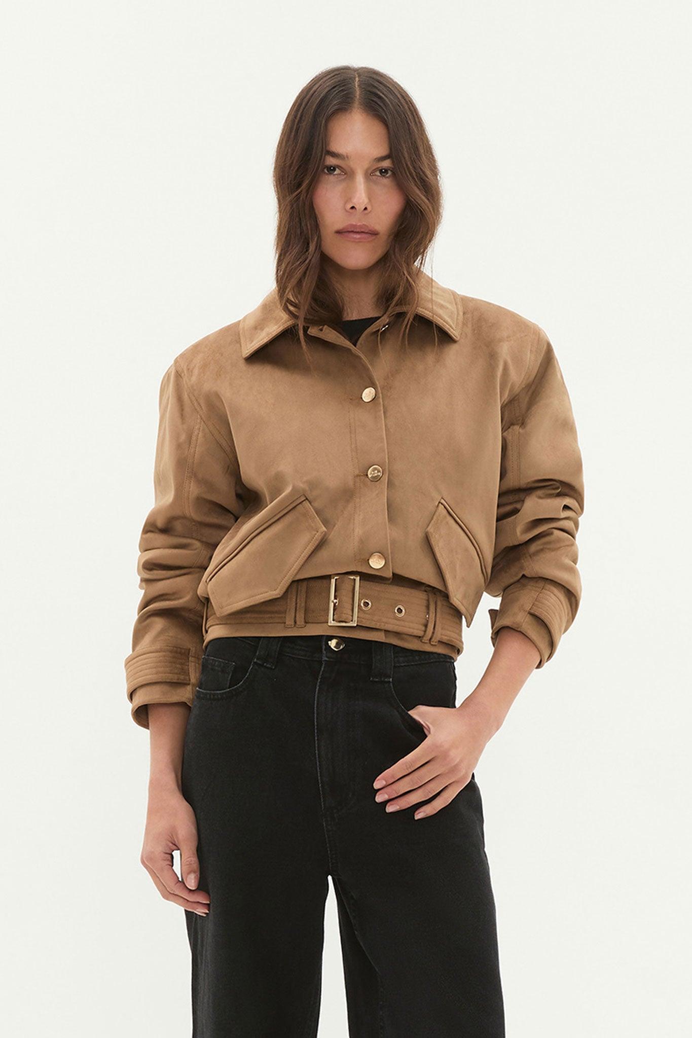 Calyx Vegan Suede Jacket Product Image