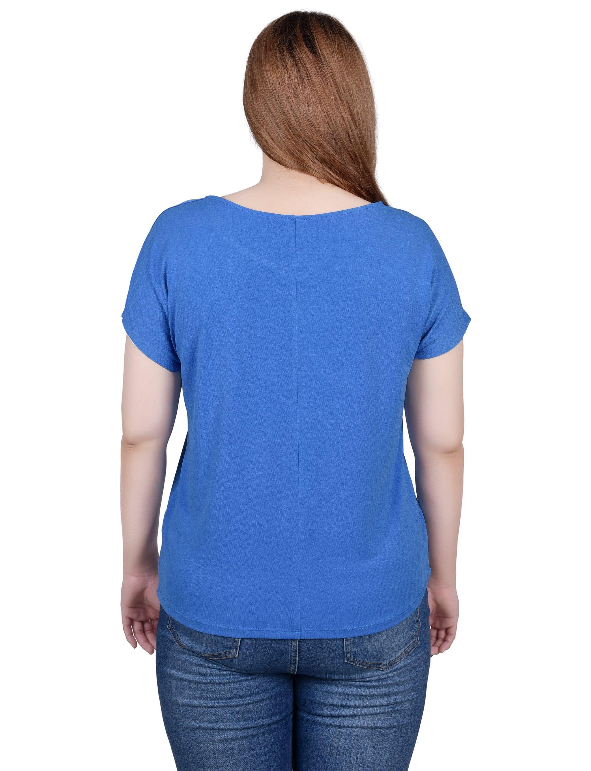 Short Sleeve Extended Sleeve Tunic Top Product Image