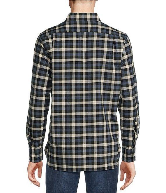 Cremieux Blue Label Tailored Fit Check Pattern Oxford Long Sleeve Woven Shirt Product Image