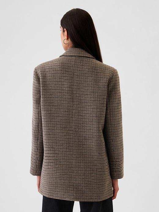 Relaxed Houndstooth Blazer Product Image