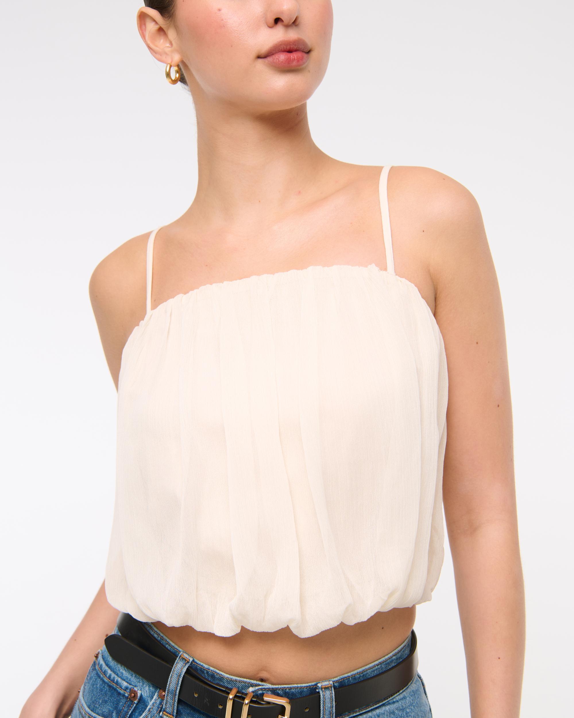 Sheer Bubble Hem Cami Product Image