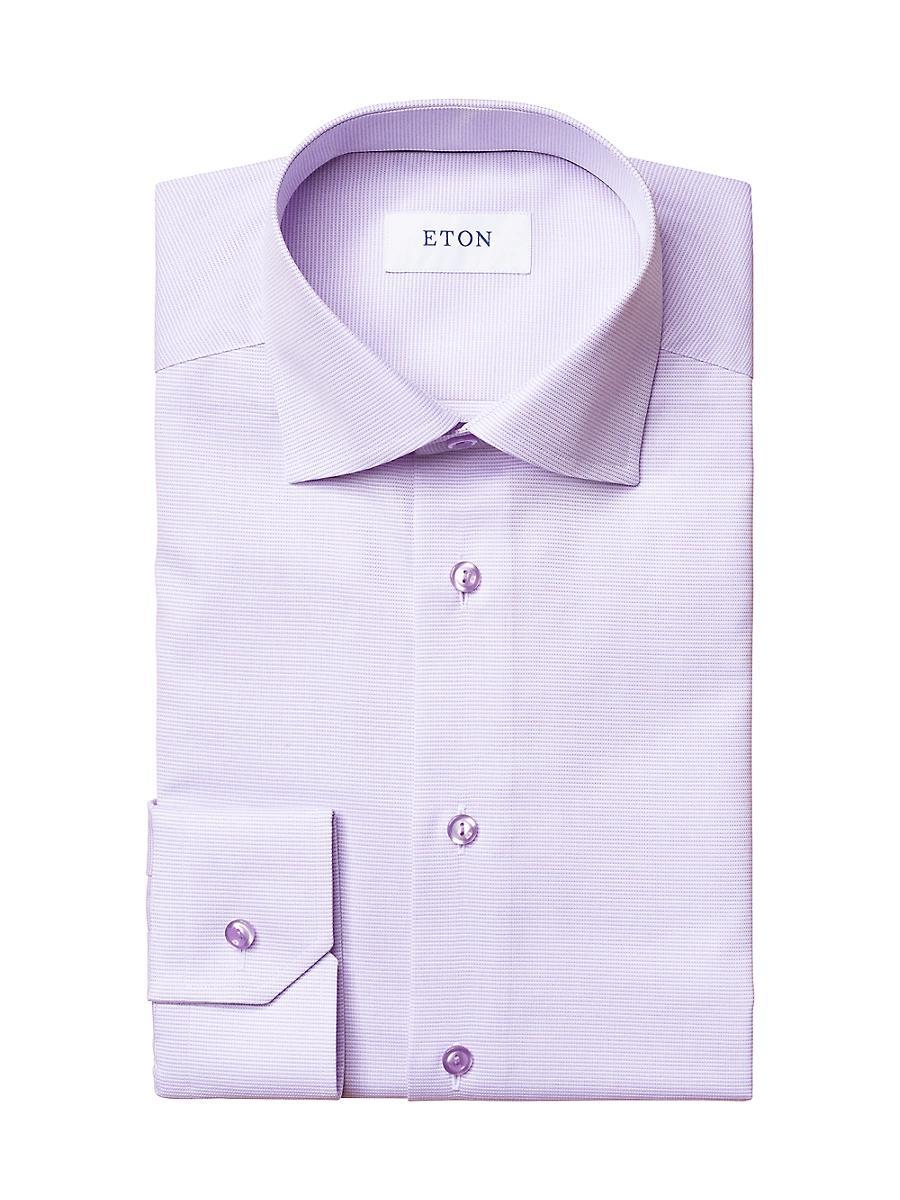 Mens Slim-Fit Textured Solid Shirt Product Image
