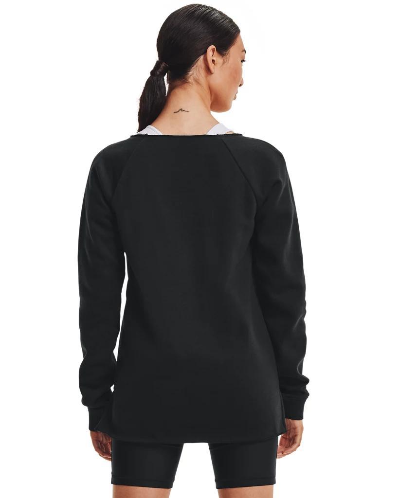 Women's UA Hustle Fleece Crew Product Image