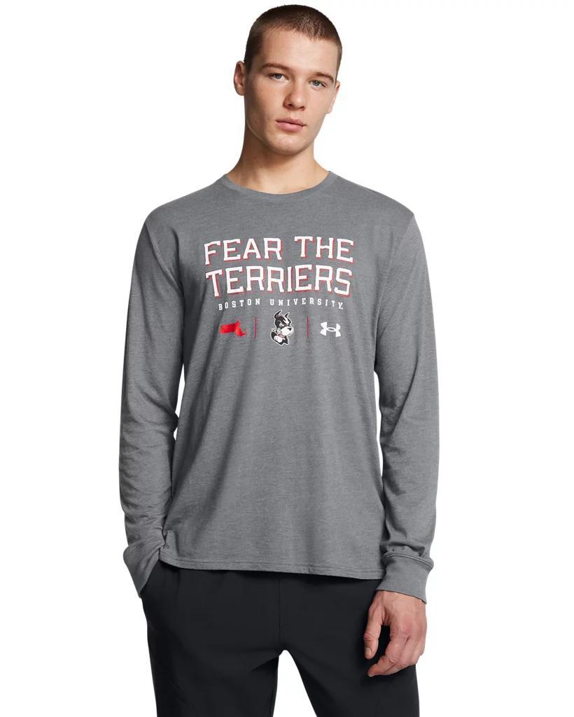 Men's UA Performance Cotton Collegiate Long Sleeve Product Image