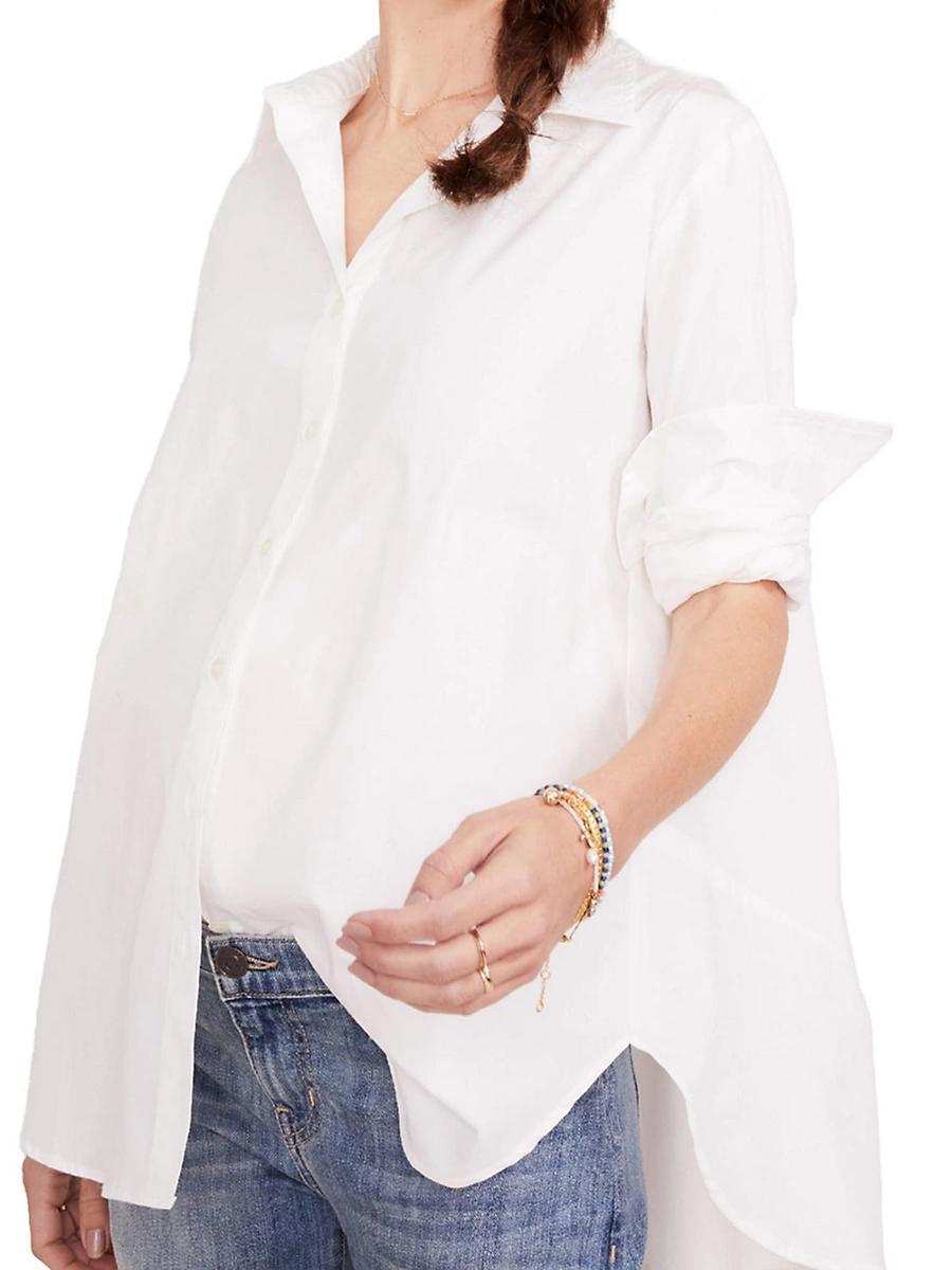 Womens The Nursing Friendly Classic Button Down Shirt Product Image