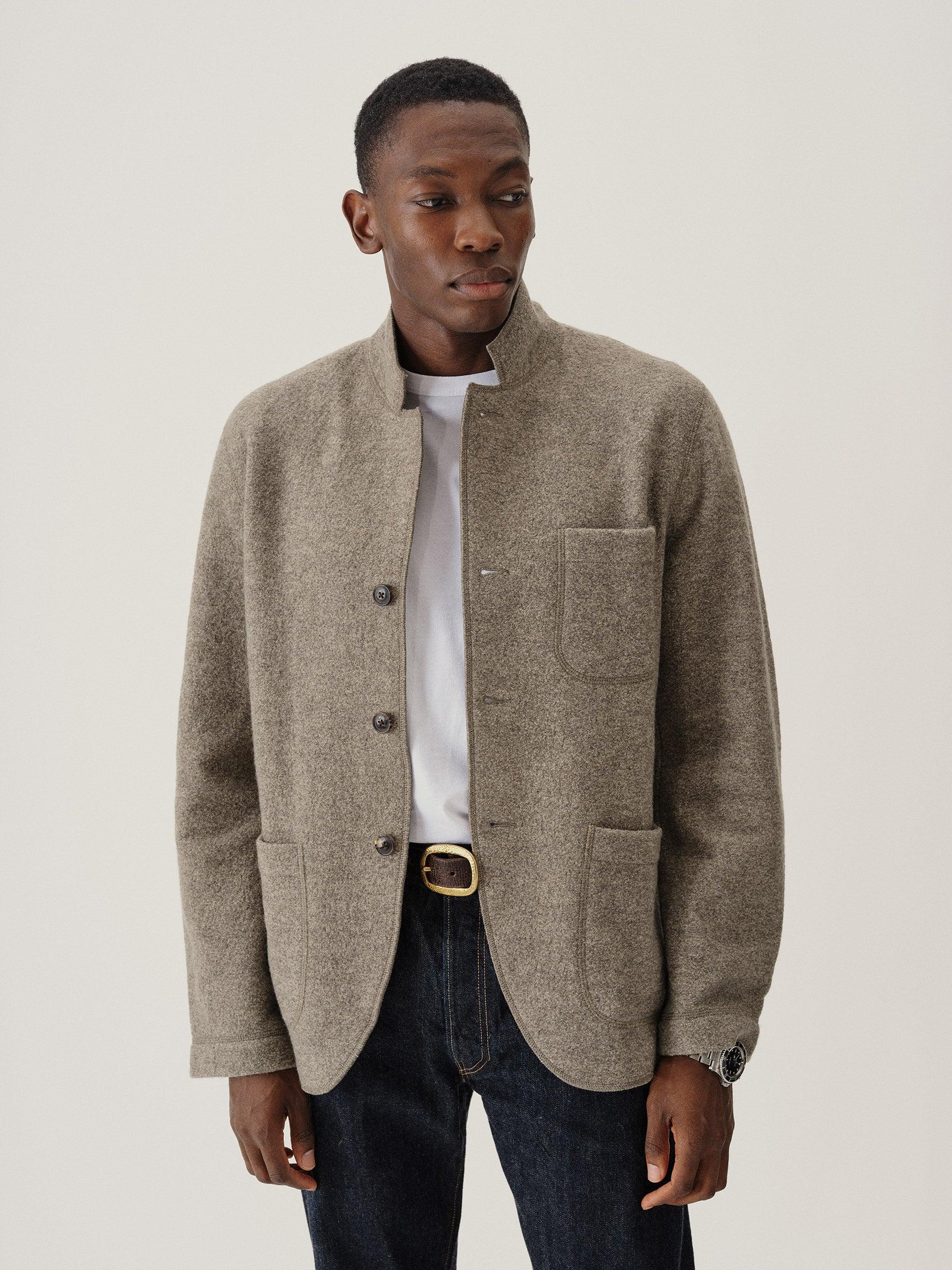 Heather Stone Felted Chore Coat Product Image