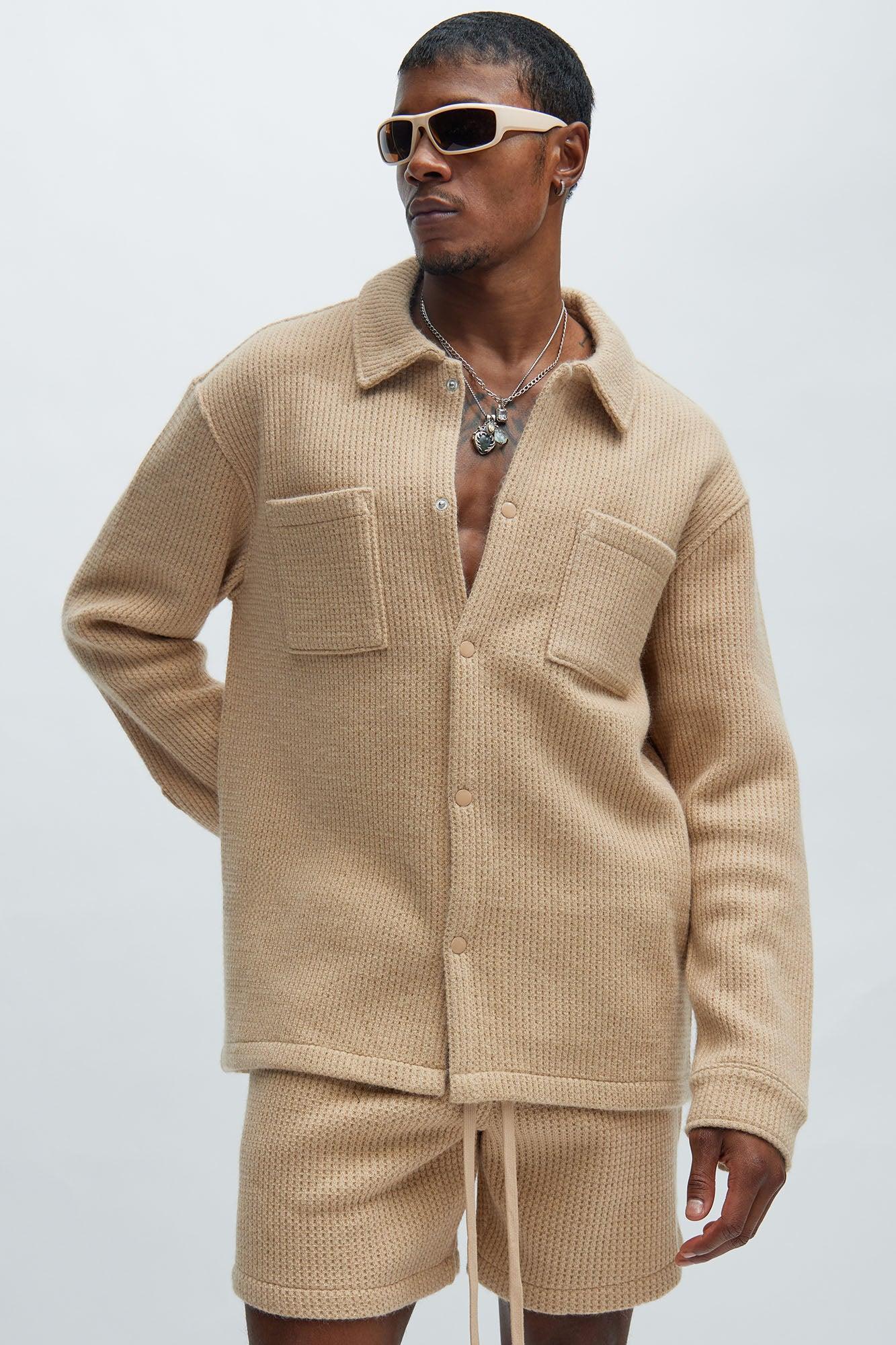 Otis Long Sleeve Shirt - Tan Product Image